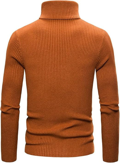 Autumn Winter Men's Turtleneck Sweater Casual Knitted Sweaterr size M