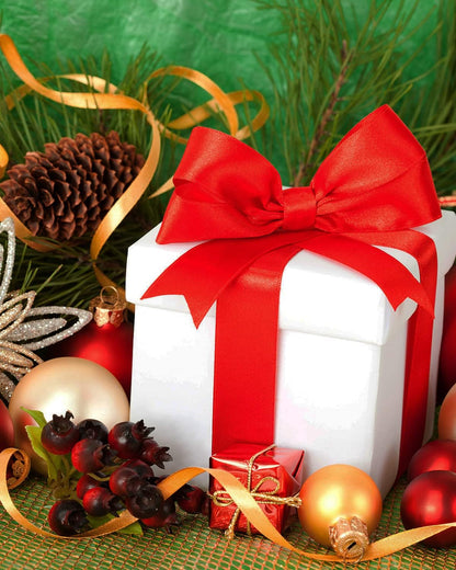 FAKILO Red Satin Ribbon 4 Inch x 22 yd Wide for Grand Opening Business Cuttings Ceremony Bow Christmas Festival Decor