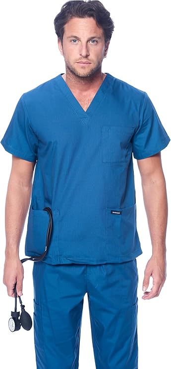 Sivvan Medical Uniform Mens Scrub Set Medical Scrubs Top and Pants Size XL