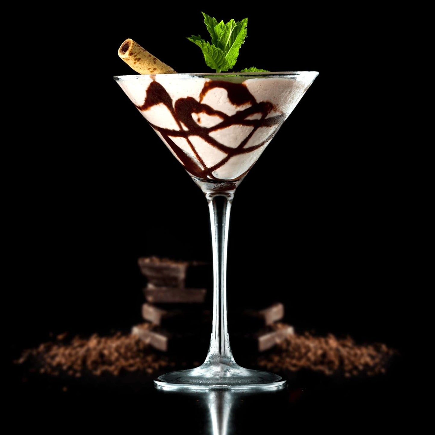 DISCOUNT PROMOS Martini Glasses by ARC 10 oz. Set of 10, Bulk Pack - Perfect for Hotel, Bar, Restaurant or Lounge - Clear