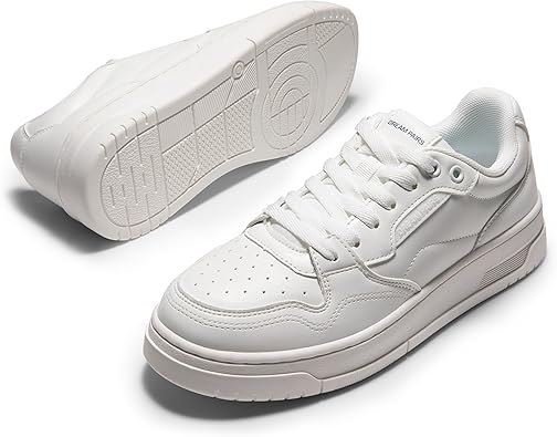 DREAM PAIRS Women's Fashion Walking Skateboard Court Sneakers Comfortable Low-Top Lace-Up Non-Slip Retro Vintage Casual Classic Athletic Shoes size 10.5