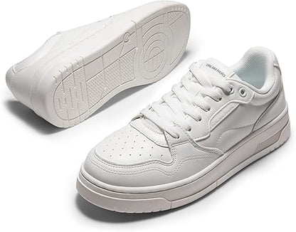 DREAM PAIRS Women's Fashion Walking Skateboard Court Sneakers Comfortable Low-Top Lace-Up Non-Slip Retro Vintage Casual Classic Athletic Shoes  size 10.5