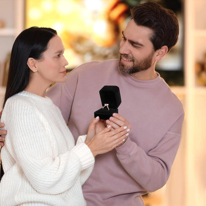 20 Pieces Velvet Ring Box, Earring Jewelry Gift Display Case, Black Square Ring Pendant Storage Holder for Proposal Engagement, Wedding, Anniversary