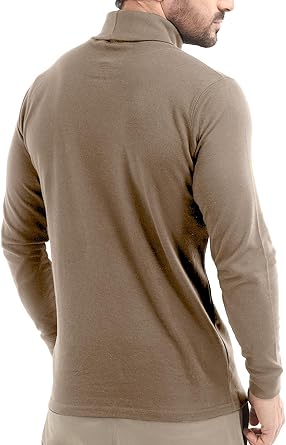Utopia Wear Men's Turtleneck Slim Fit Lightweight Pullover Top  size L