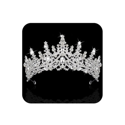 COCIDE Silver Tiara and Crown for Women Crystal Queen Crowns Rhinestone Princess Tiaras for Girl Bride Wedding Hair Accessories for Bridal Birthday Party Prom Halloween Cos-play Costume Christmas