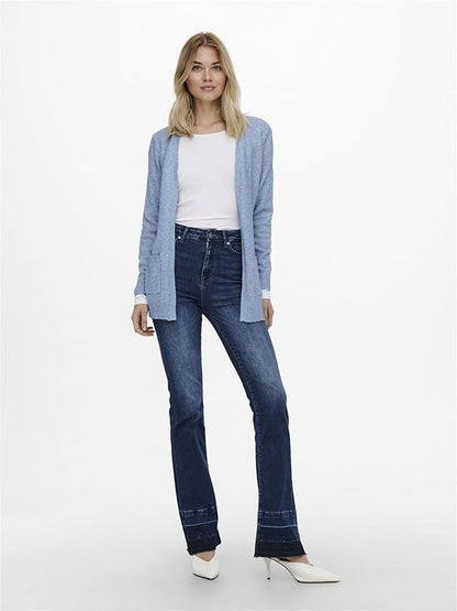 Women Cardigan Grey Long Sleeves Size M