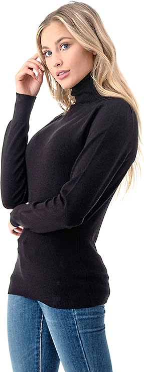 Cielo LightWeight Knit Turtleneck LongSleeve Sweater Size M