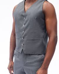 Men Dress Vest, Sleeveless Pocket Men Waistcoat Breathable for Business Meeting  Size L