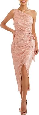 GRACE KARIN Women's Sparkly Sequin Cocktail Dress Elegant Bodycon Prom Dress  Size M