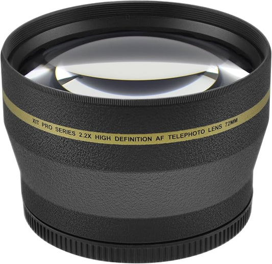 Xit XT2X72 72mm 2.2x Telephoto Lens (Black)