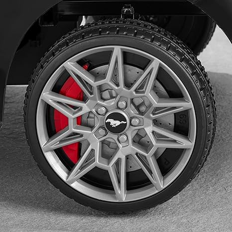 Best Choice Products Kids 12V Electric Ride On Car Officially Licensed Ford Mustang w/Parent Control, LED Lights, 2 Speeds, Bluetooth - Black