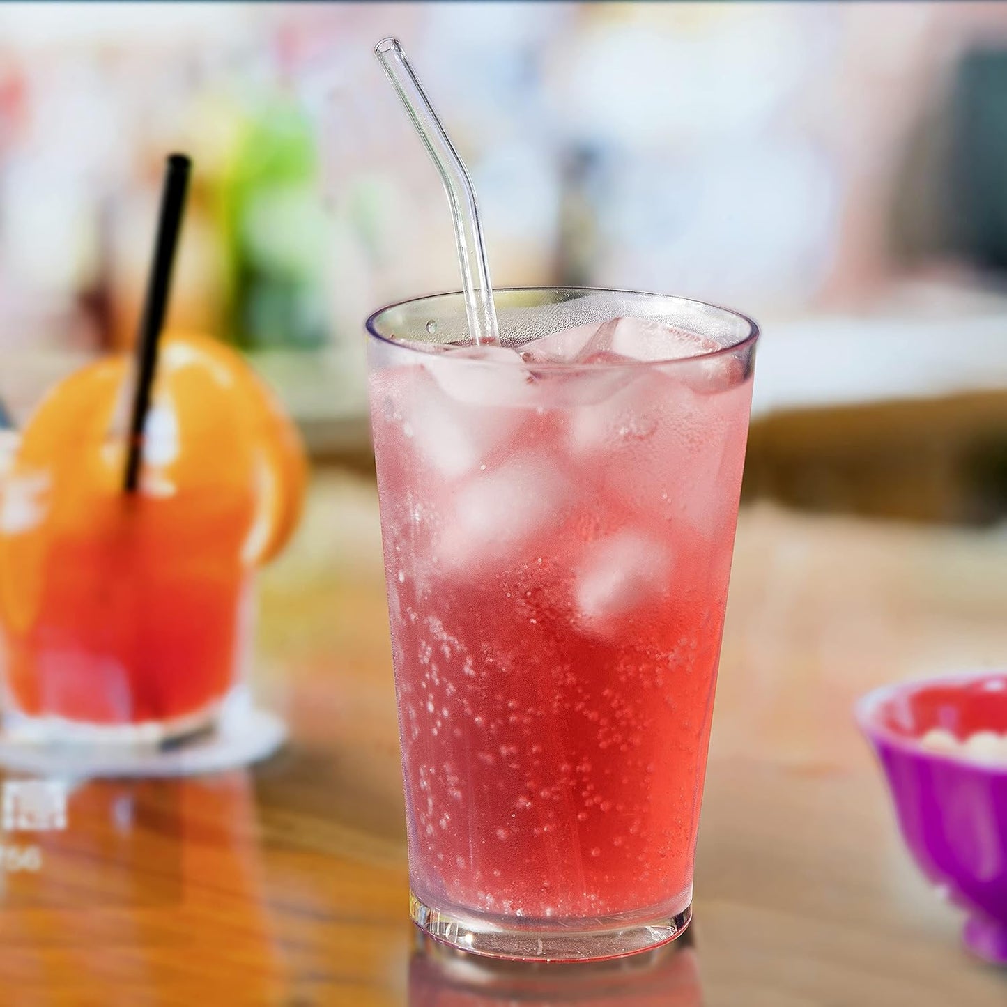 unbreakable Plastic Drinking Glasses [Set of 6] Shatterproof Drinking Cups, reusable Drinking Tumblers, Plastic glass cup, Drinking cup, Dishwasher Safe (16 Ounces)