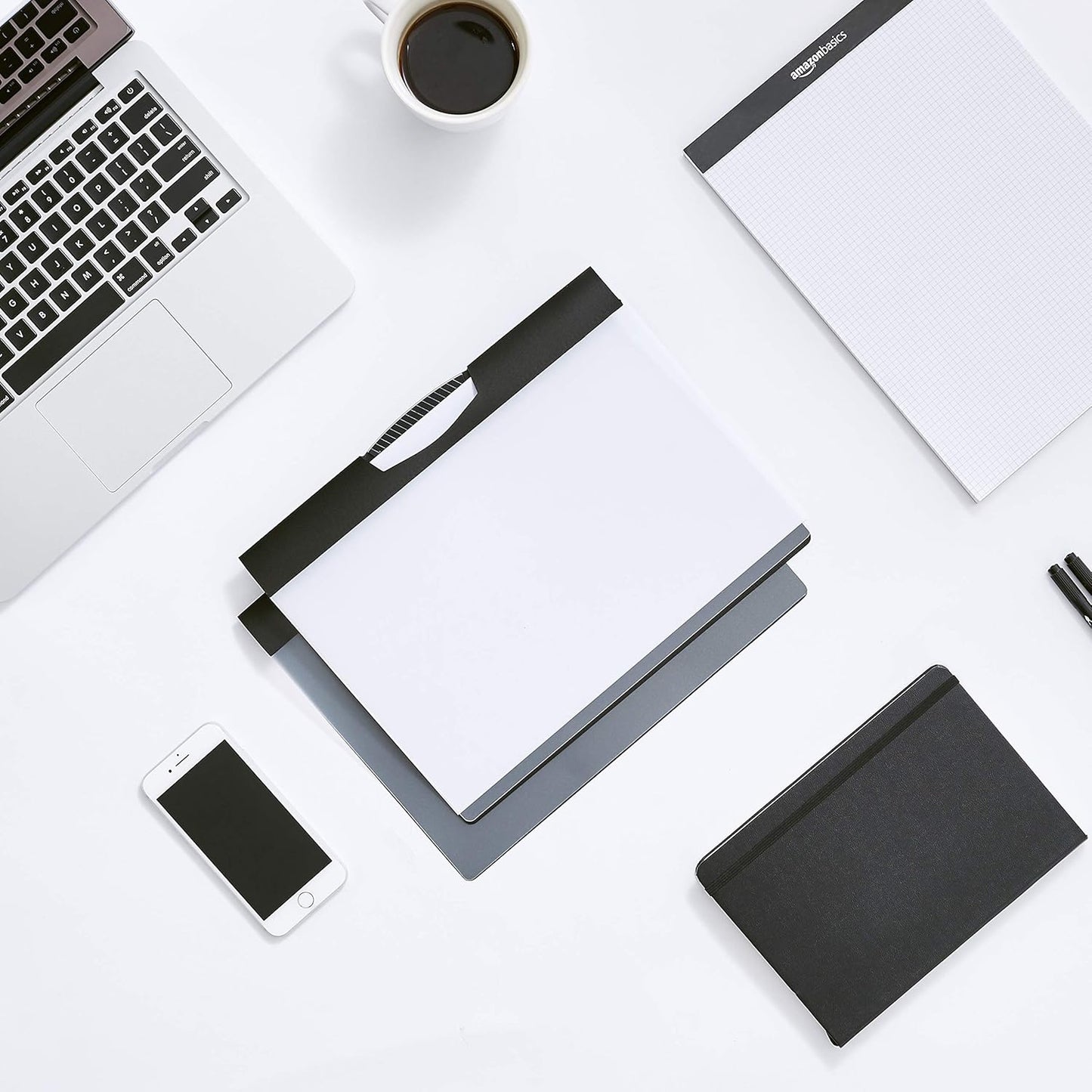 Amazon Basics Report Folder Cover with Clip, Pack of 10, Grey, 9 x 10.5 inches