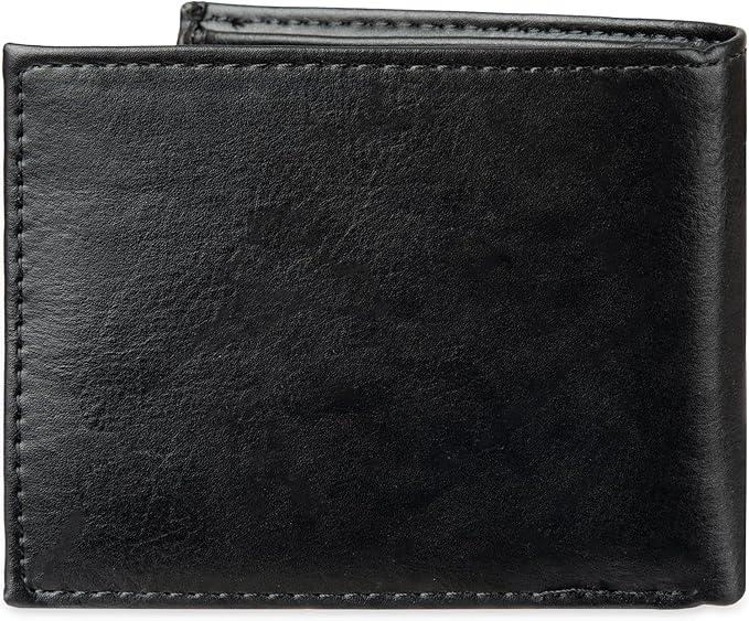 Levi's Men's Extra Capacity Slimfold Wallet with Multiple Card Slots and ID Window