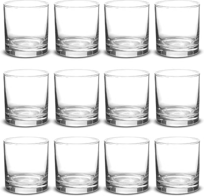 DISCOUNT PROMOS Lexington Rocks Whiskey Glass 10.5 oz, Set of 12, Bulk Pack - Perfect for Scotch, Bourbon, Whiskey, Cocktail - Clear