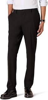 Amazon Essentials Mens Slim-Fit Wrinkle-Resistant Stretch Dress PantDress Pants  Size L