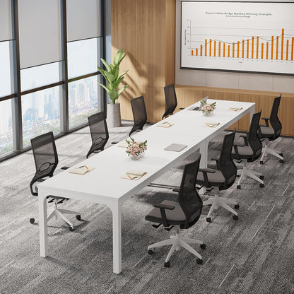 Tribesigns 6.5ft Conference Room Table, 78.74" W x 27.56" D Large Office Meeting Table, Modern Seminar Desk for Boardroom