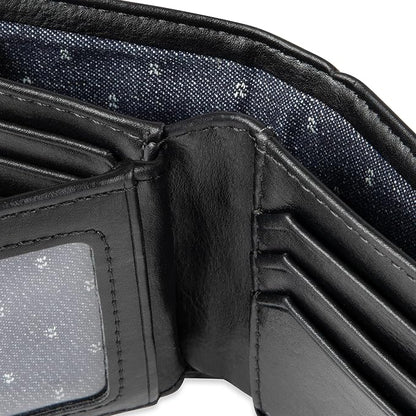 Levi's Men's Extra Capacity Slimfold Wallet with Multiple Card Slots and ID Window