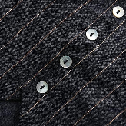 Amazhiyu Pure Linen Sleeveless Vest for Women Button Down V Neck Summer Waistcoat didn't find size on picture