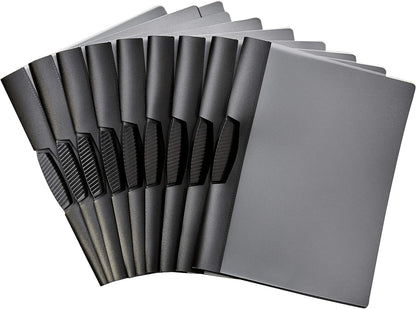 Amazon Basics Report Folder Cover with Clip, Pack of 10, Grey, 9 x 10.5 inches