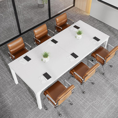 Tribesigns 6.5ft Conference Room Table, 78.74" W x 27.56" D Large Office Meeting Table, Modern Seminar Desk for Boardroom
