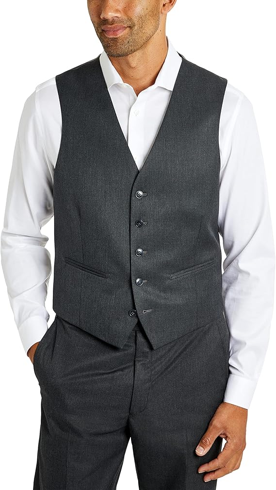 Van Heusen Mens Van Heusen Regular Fit Suit SeparatesBusiness Suit Vest Size 40R