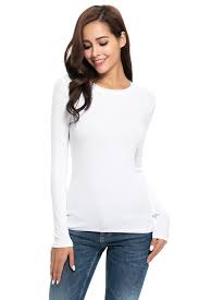 No Boundaries Junior's Long Sleeve Ribbed Crewneck T-Shirt