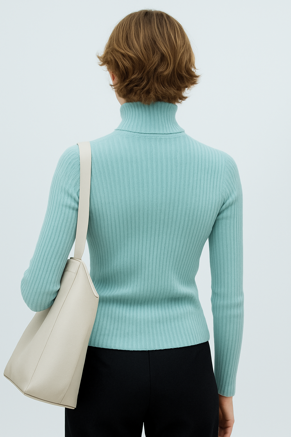 MANGO Fine-Knit Turtleneck Sweater size S