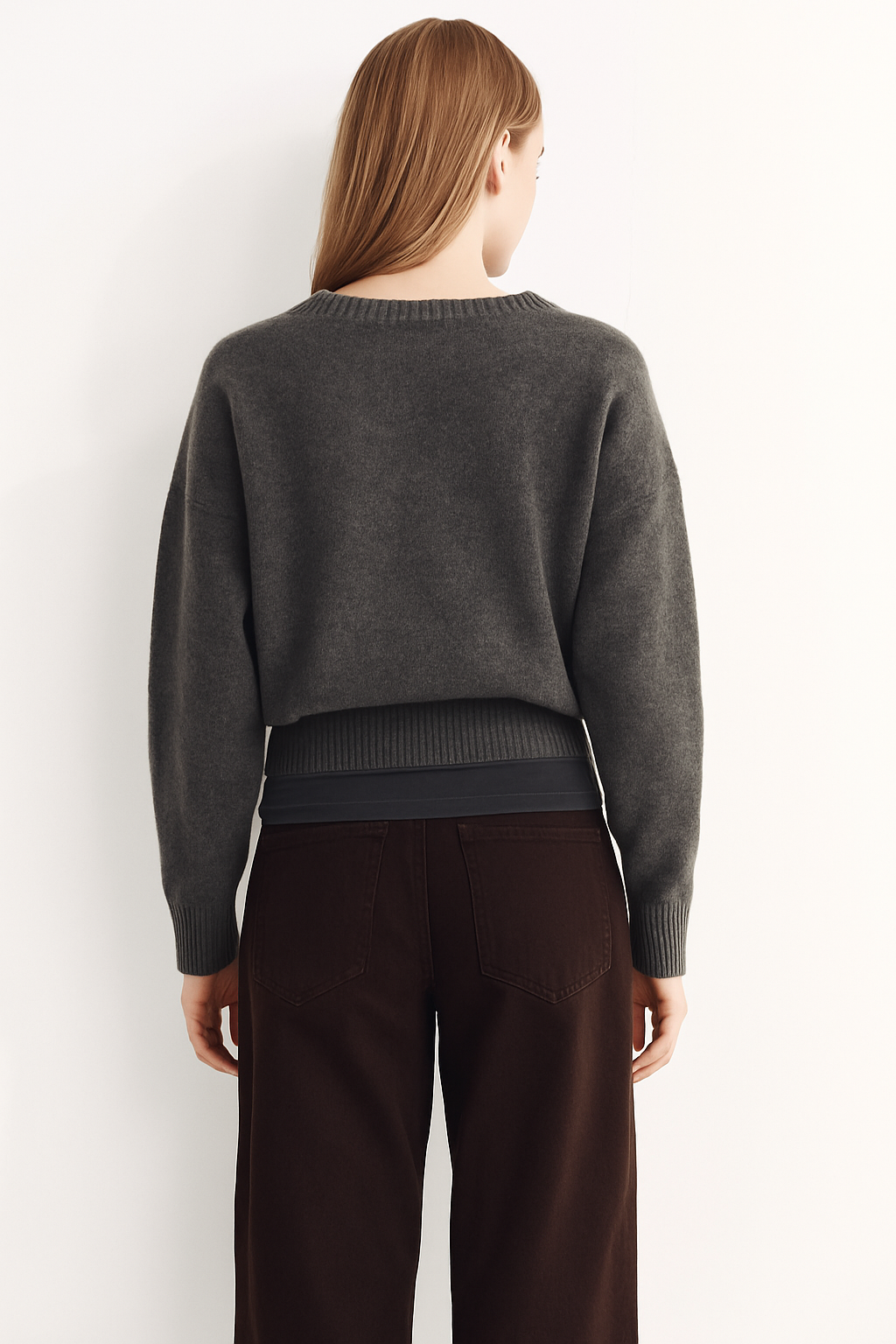 BASIC SOFT KNIT SWEATER Size XS