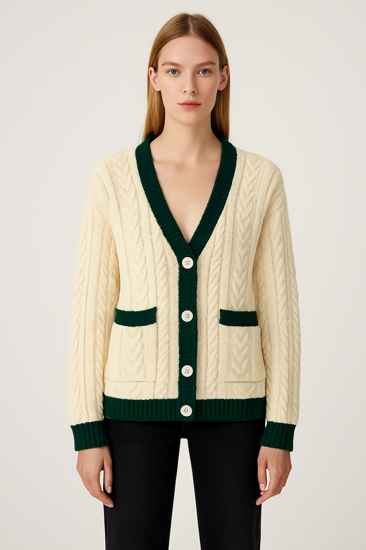Zara CABLE KNIT CARDIGAN  Size S