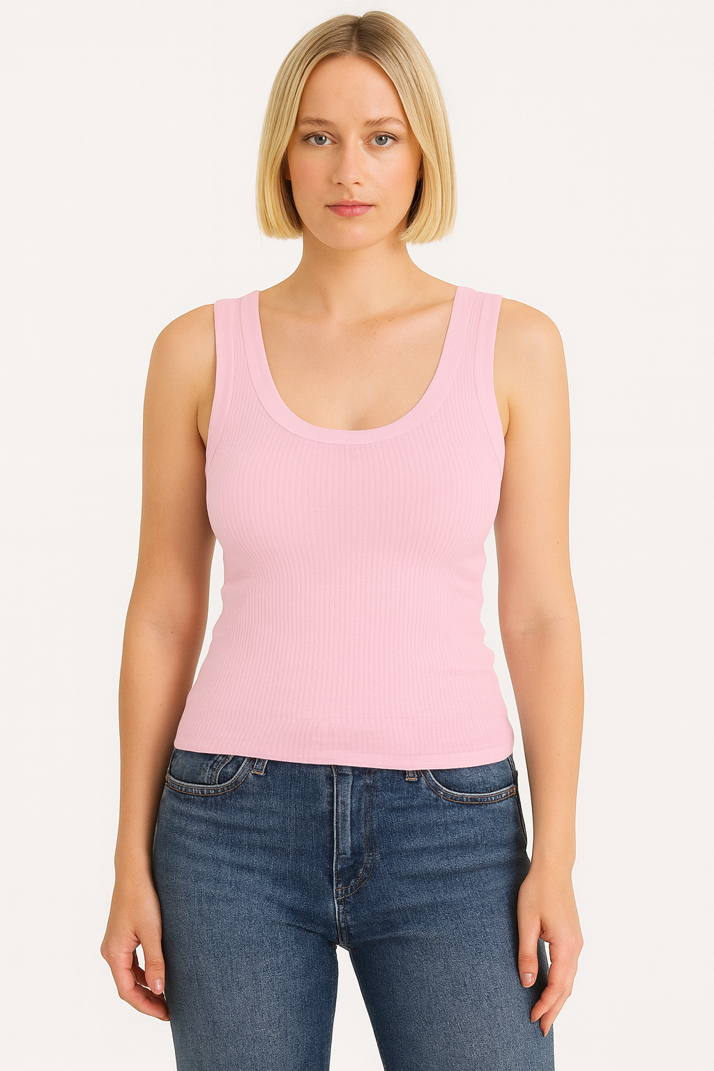 Shetells Women's Half Zip Tank Top Slim Fit Summer Cami Vest with Pocketssize M