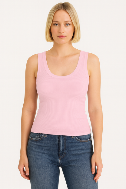 Shetells Women's Half Zip Tank Top Slim Fit Summer Cami Vest with Pocketssize M