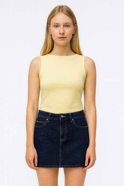 aihihe Junior Teen Girls Women Casual Summer Mid Waist Stretchy Denim Jean Shorts Short Jeans Blue  size 34