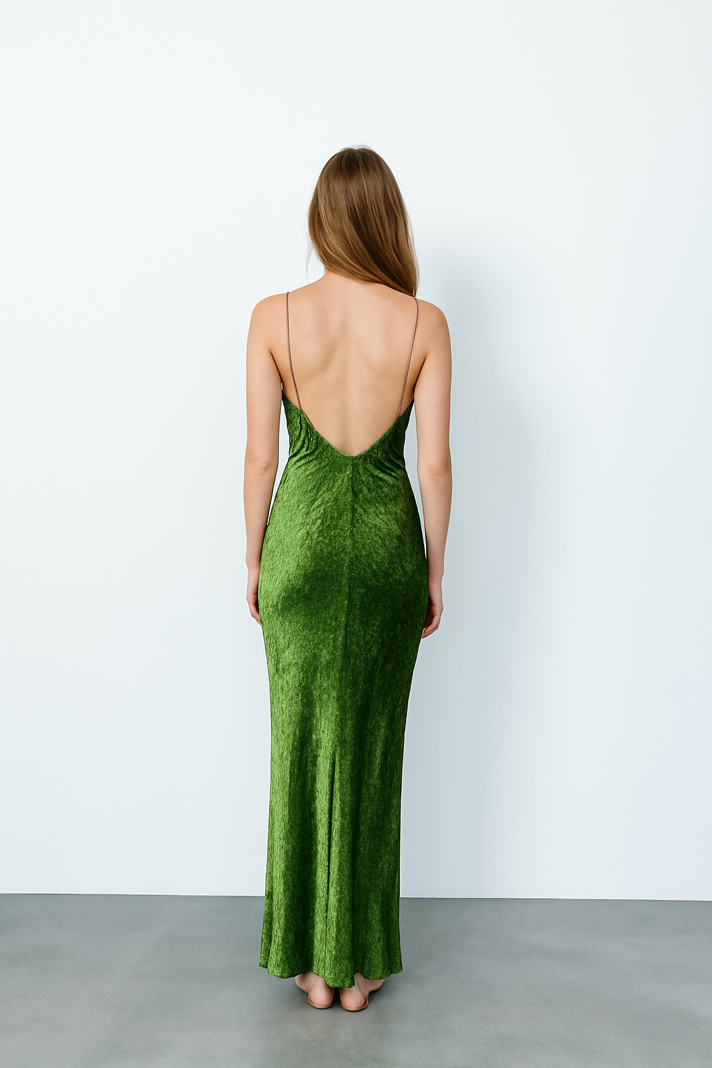 Spaghetti Strap Prom Dress Long Sexy Beaded Formal Dresses Ruched Split Cocktail Dresssize S