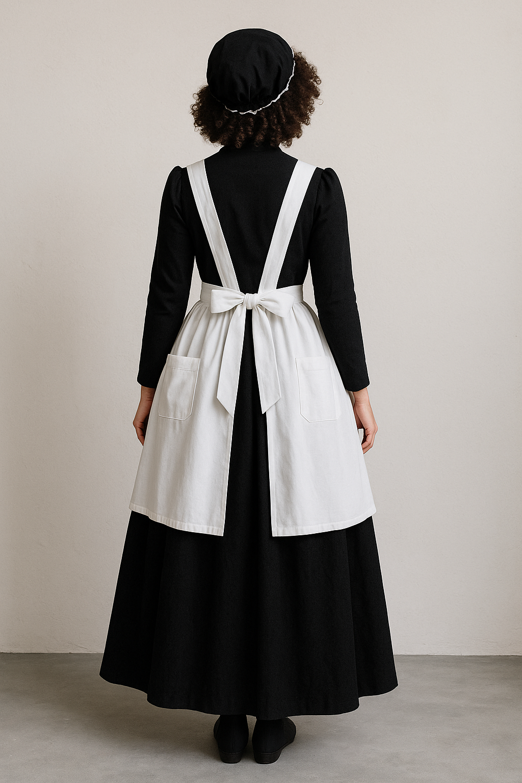 Abaowedding Womens American Pioneer Costume Dress Historical Modest Prairie Colonial Floral Dress Size S