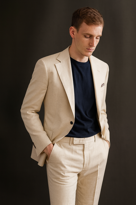 Men's Blazer Suit Jacket Slim Fit Coat Casual One Button Single Breasted Business Wedding Blazer Sports Coat size L