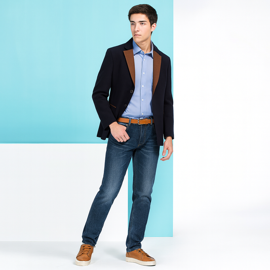 M/Black/Brown Switching Corduroy Coverall Size M