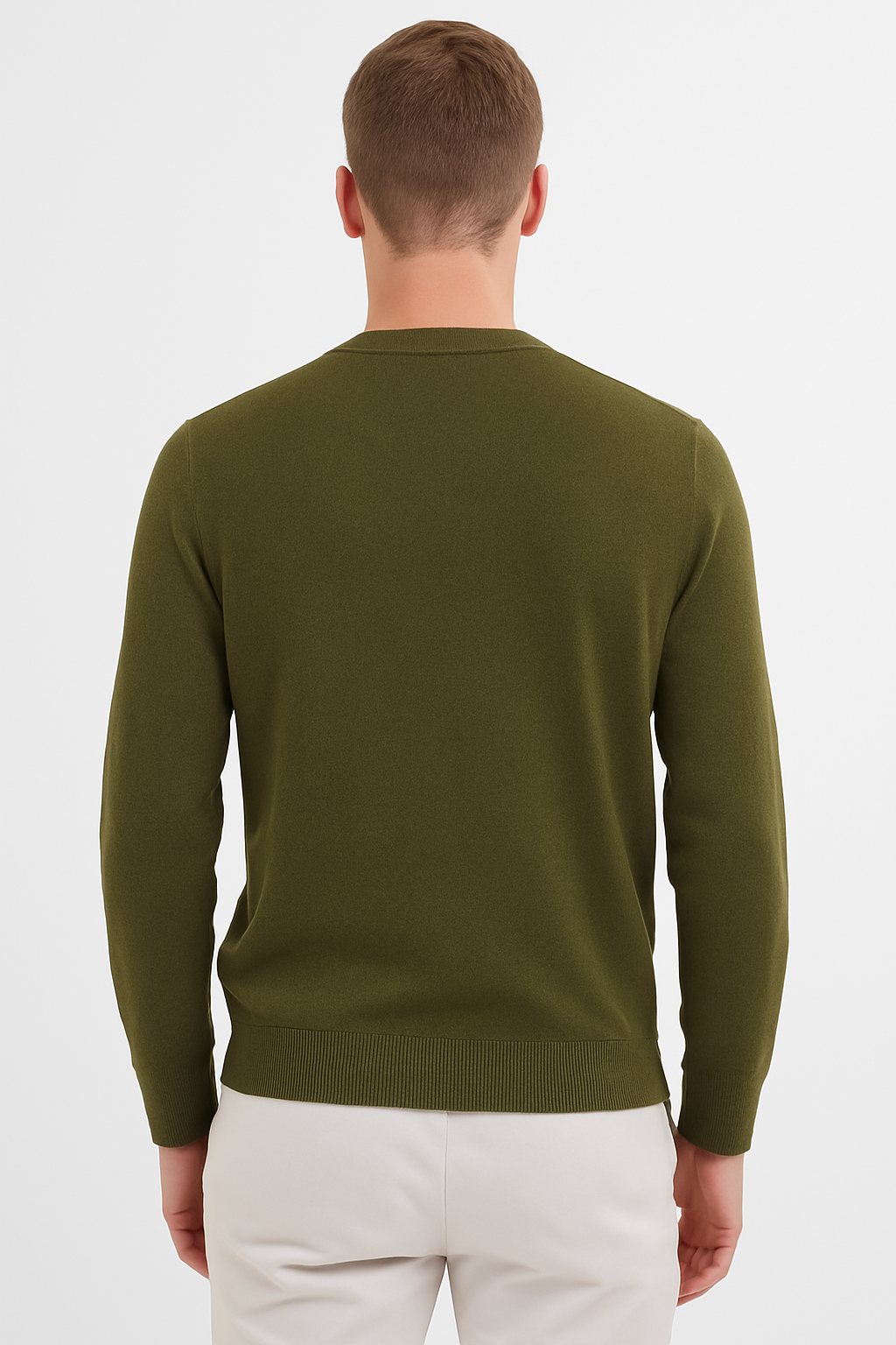 COOFANDY Men's Crew Neck Sweater Slim Fit Lightweight Sweatshirts Knitted Pullover for Casual Or Dressy Wear Size M