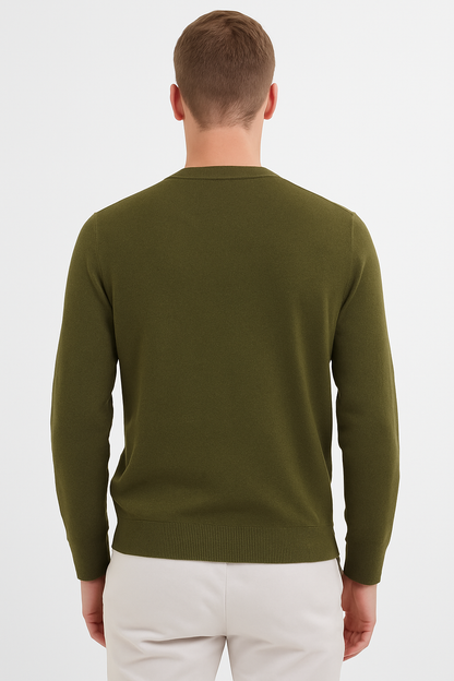 COOFANDY Men's Crew Neck Sweater Slim Fit Lightweight Sweatshirts Knitted Pullover for Casual Or Dressy Wear Size M