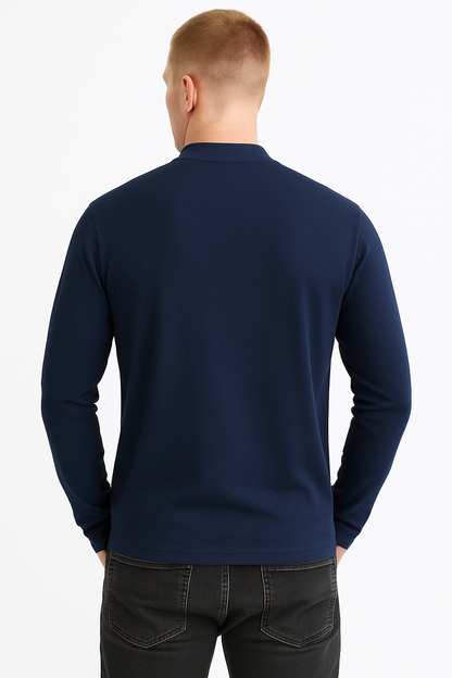 COOFANDY Men's Mock Turtleneck Sweater Long Sleeve Basic Half Neck Pullover Casual Knitted Thermal Pullover Sweater Size L