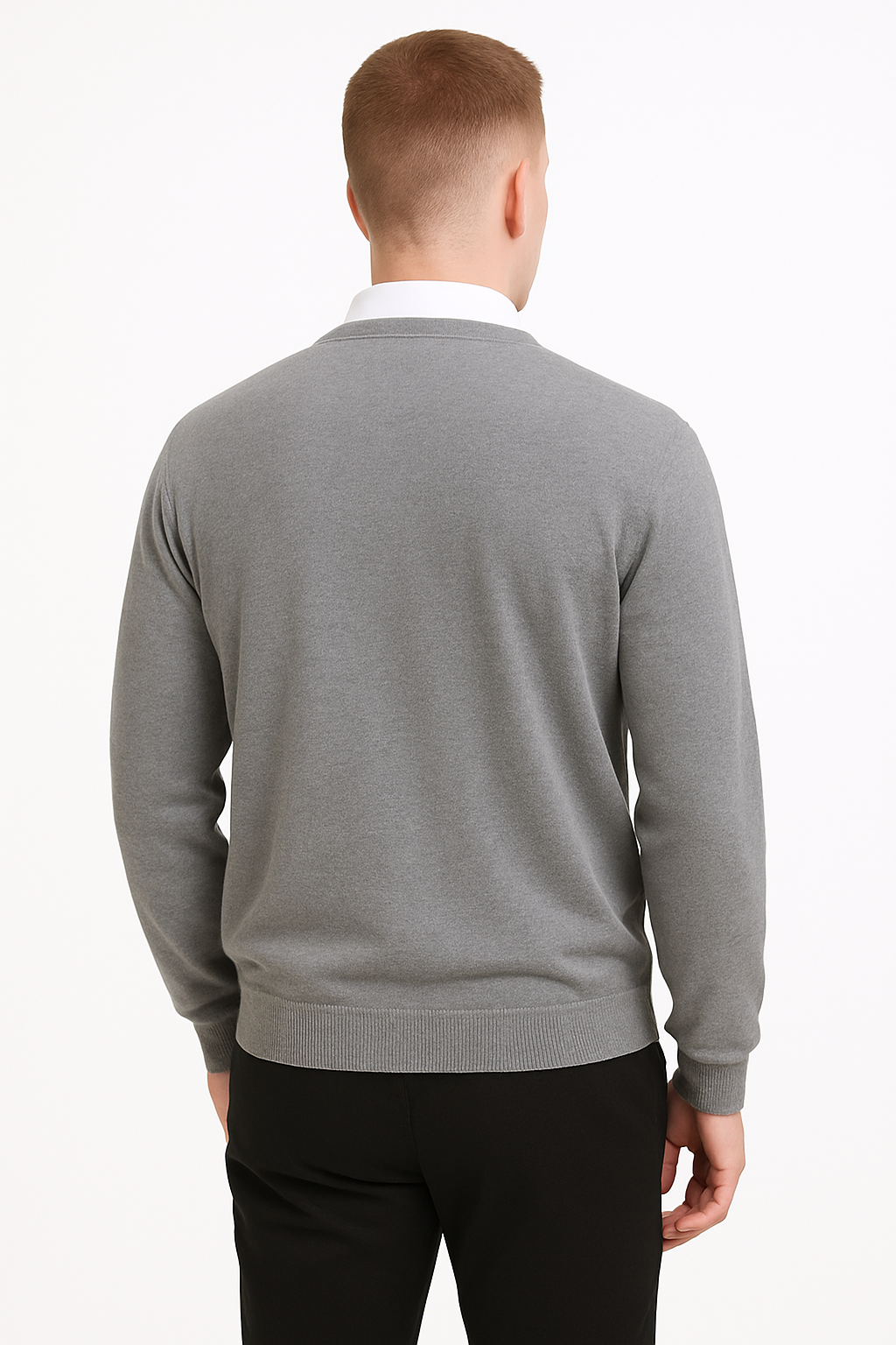 TopTie Men's Winter Sweaters Solid Color Crew Neck  Size XL