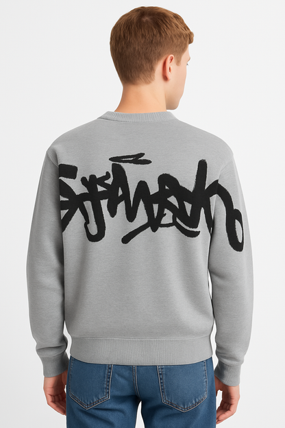 Children's grey letter print sweater size 6/7 years old