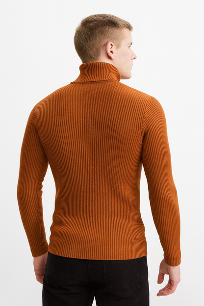 Autumn Winter Men's Turtleneck Sweater Casual Knitted Sweaterr size M