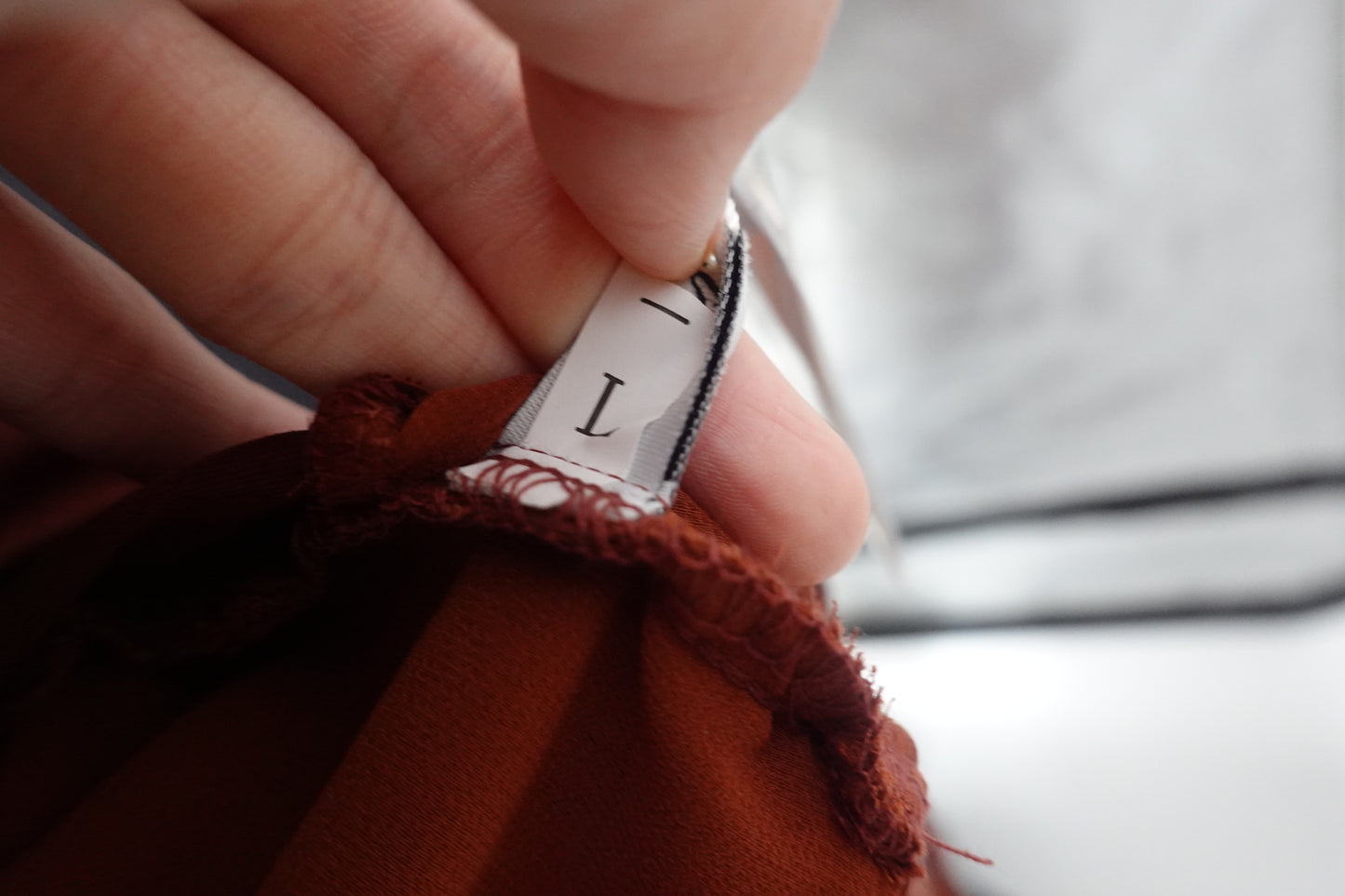 Women's Wine Red Satin Evening Dress – Size L