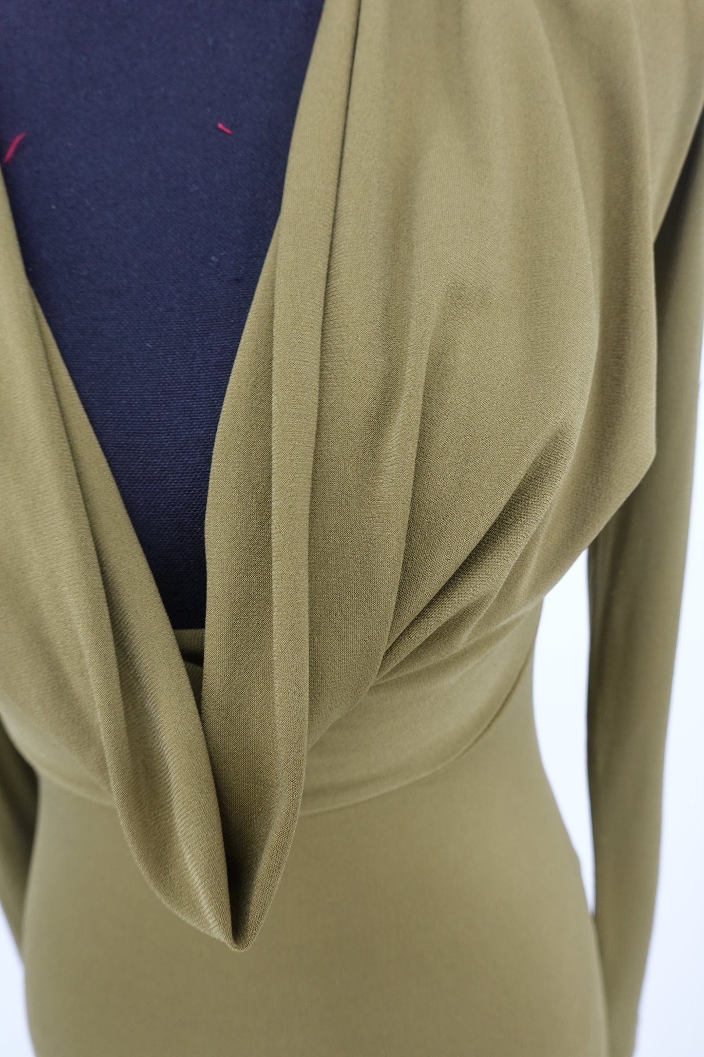 ZARA SHOULDER PAD DRAPEDBODYSUIT -Pistachio green size S