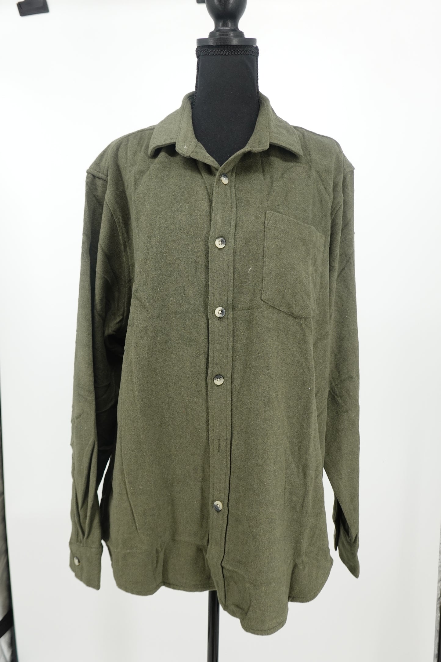 COOFANDY Men’s Green Overshirt – Size XL