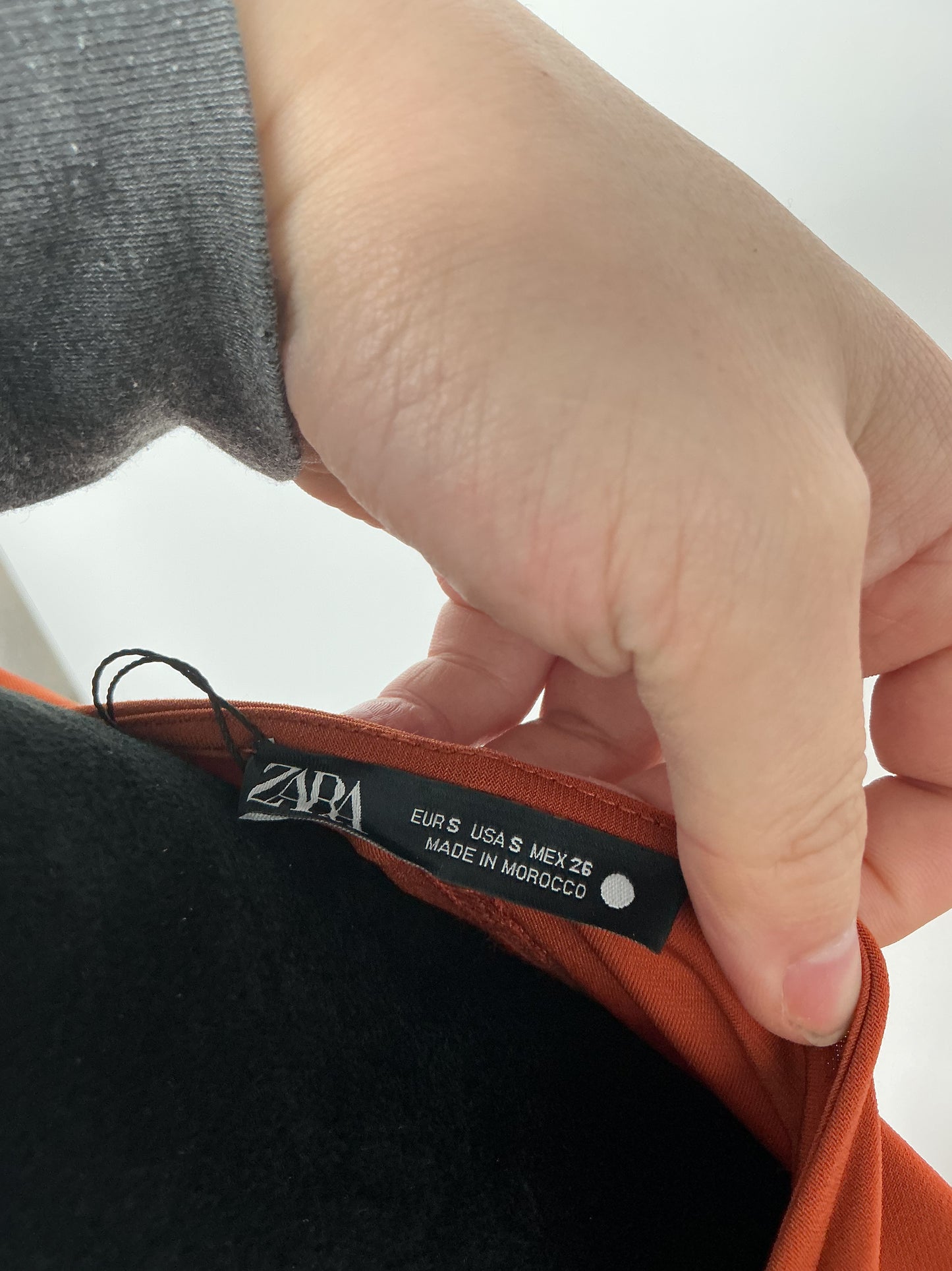 ZARA Brown-Red Long Dress - Size S