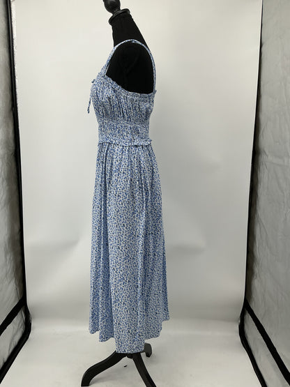 GAP Blue and White Floral Long Dress - Size S