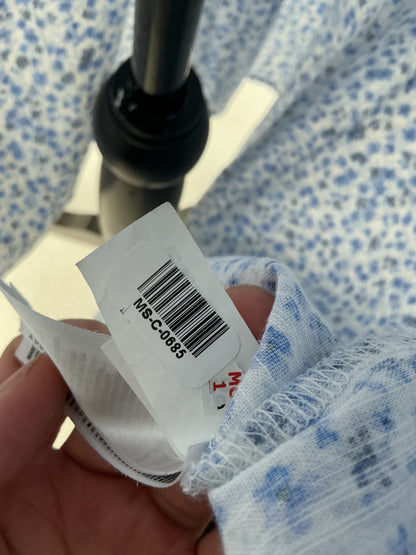 GAP Blue and White Floral Long Dress - Size S