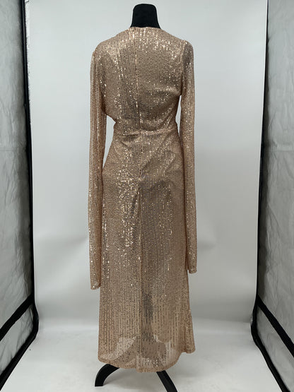 Gold Sequin Long Dress
